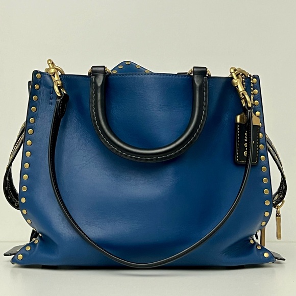 Coach Rogue 30 In Rivets & Wallet Set. Jennifer Lopez Collectors Special Edition - Picture 13 of 16